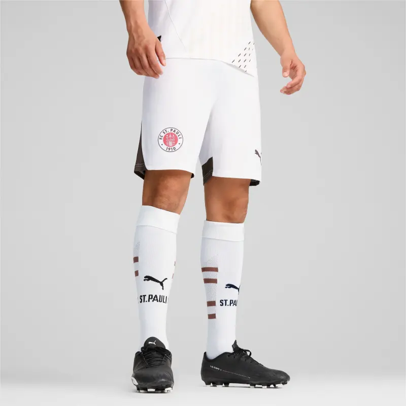 PUMA FC St. Pauli 24/25 Away Shorts Men Soccer Bottoms Men's White-2