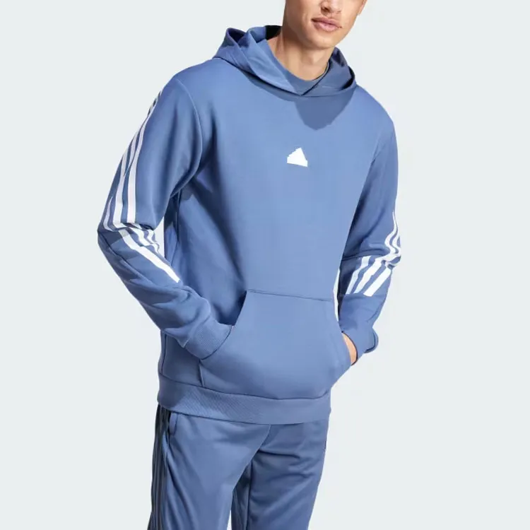 Adidas Sportswear FUTURE ICONS 3-STRIPES HOODIE Sweatshirt Men's Blue-3