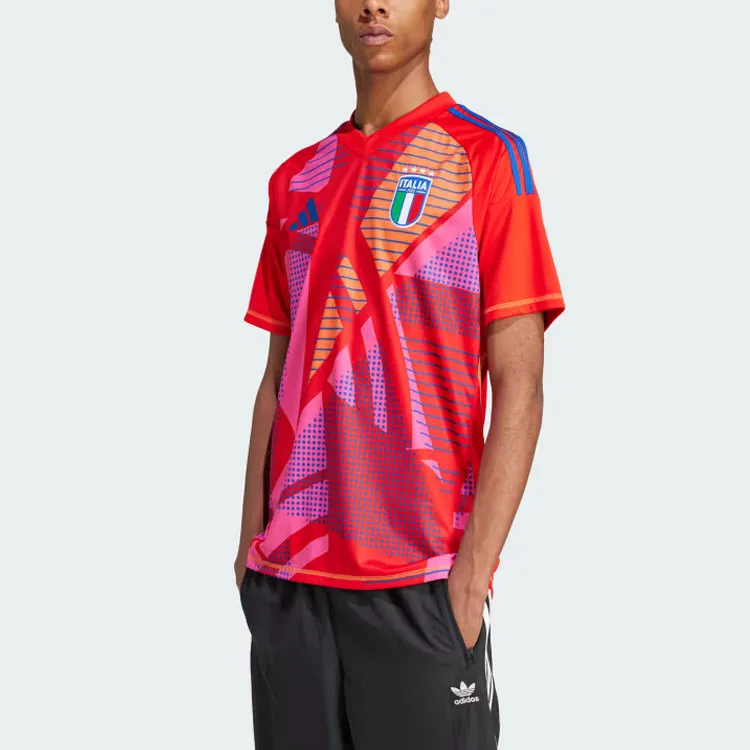 Adidas ITALY TIRO 23 GOALKEEPER JERSEY Soccer Jerseys Men's Red-3