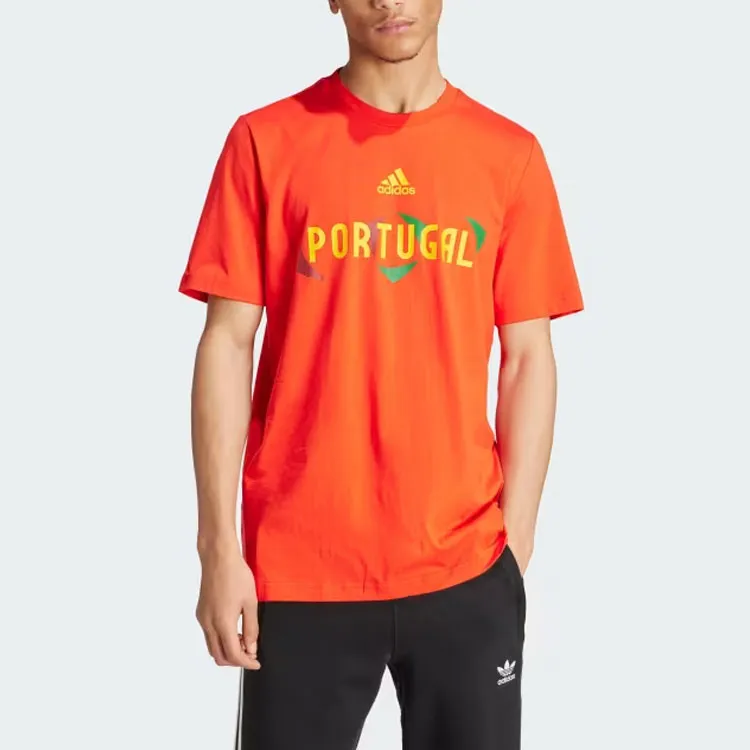 Adidas UEFA EURO24™ PORTUGAL T-SHIRT Soccer Jerseys Men's Energetic Red-3