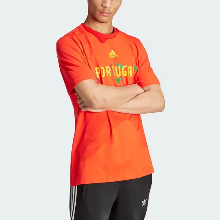 Adidas UEFA EURO24™ PORTUGAL T-SHIRT Soccer Jerseys Men's Energetic Red-5