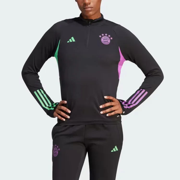 Adidas BayernFC Bayern FC BAYERN TIRO 23 TRAINING TOP Soccer Jerseys Women's Black-2