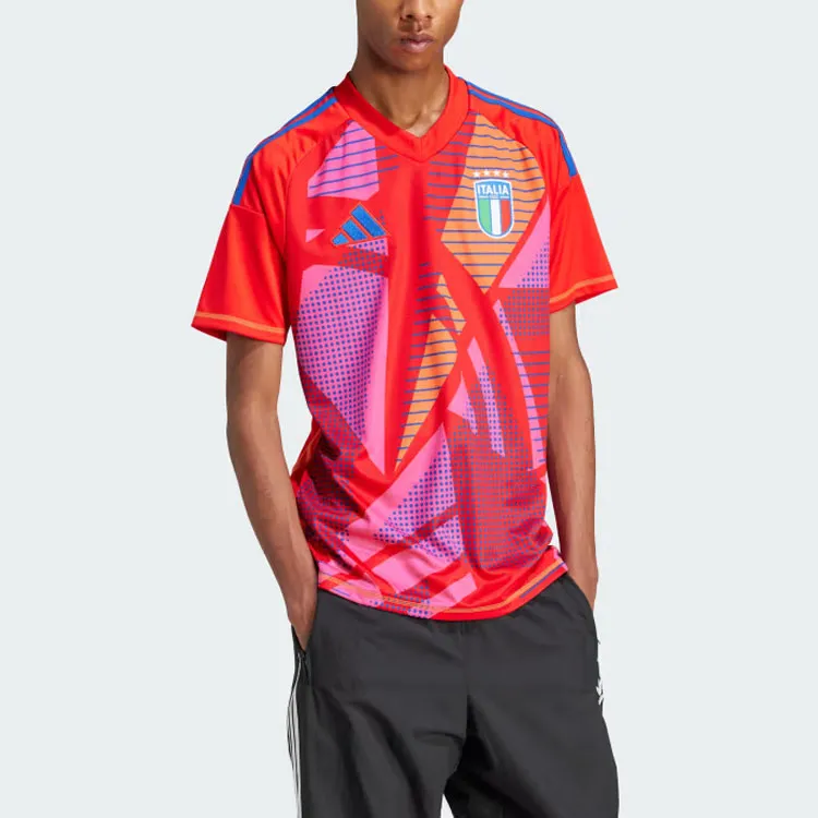 Adidas ITALY TIRO 23 GOALKEEPER JERSEY Soccer Jerseys Men's Red-2