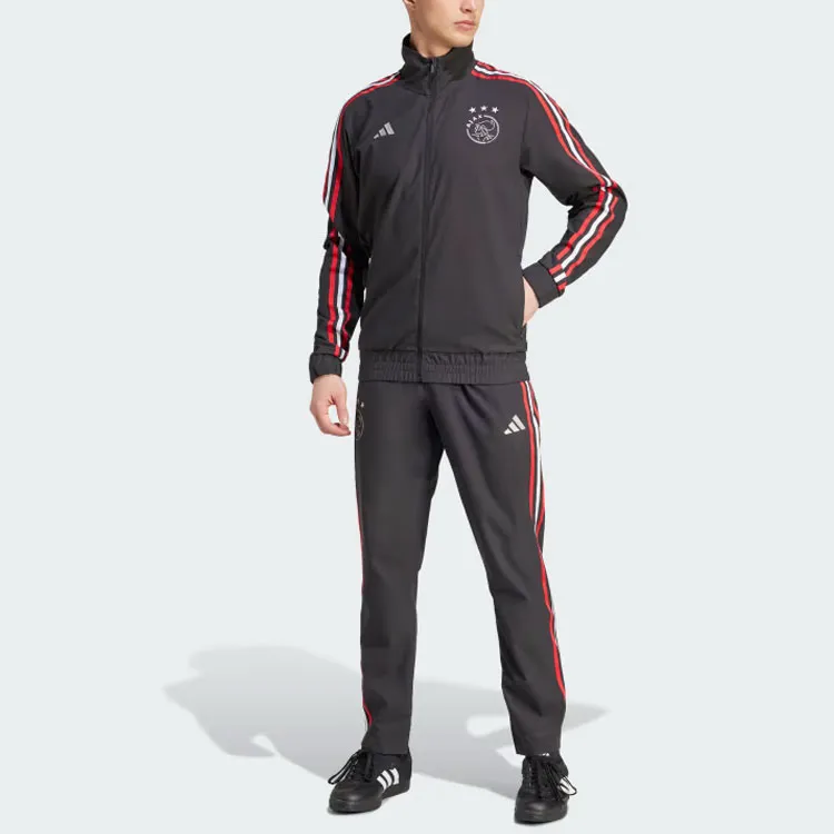 Adidas Ajax Amsterdam AJAX AMSTERDAM THE TRACKSTAND GRAPHIC JACKET Jackets Coats Men's Black-2