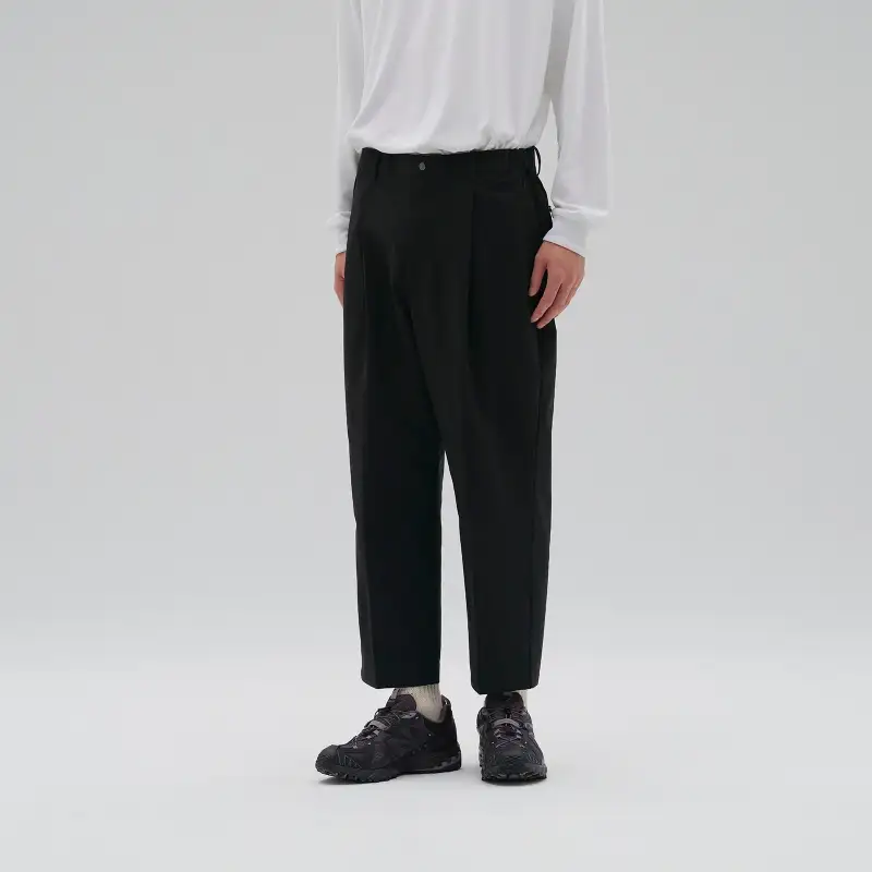 New Balance New Balance MET24 Wide Tapered Fit Casual Pants Men's Black-2