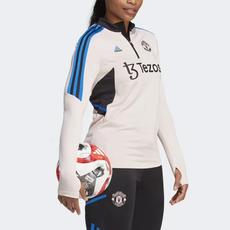 Adidas Manchester United MANCHESTER UNITED CONDIVO 22 TRAINING TOP Soccer Jerseys Women's White-3
