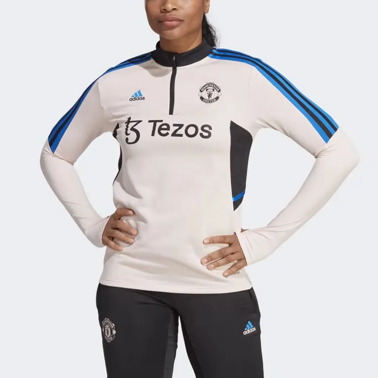 Adidas Manchester United MANCHESTER UNITED CONDIVO 22 TRAINING TOP Soccer Jerseys Women's White-1