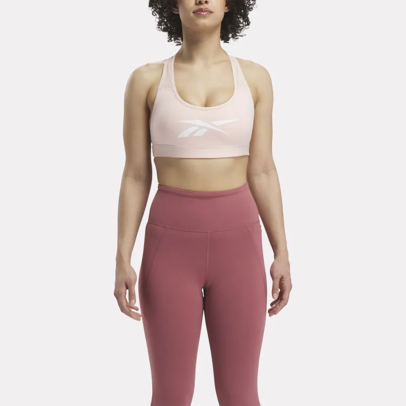 Reebok Lux Vector Racer Sports Bra Sports Underwear Women's Pink-2