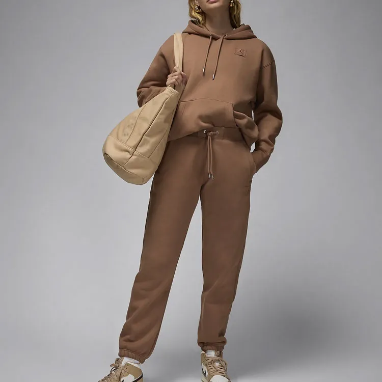 JORDAN Flight Fleece Women's Satin Lined Pullover Hoodie-2