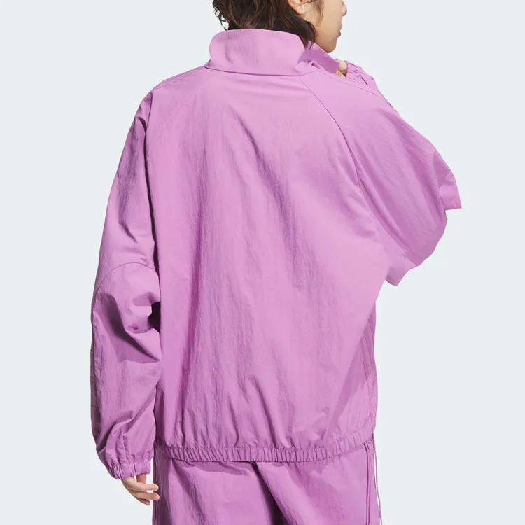 Adidas Originals RUCHED TRACK TOP TRACK TOP Jackets Coats Women's Purple-3