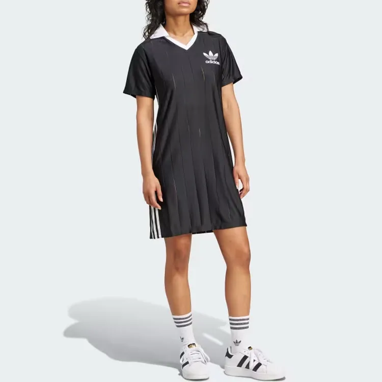 Adidas Originals Adicolor 3 Stripes Pinstripe Dress-2