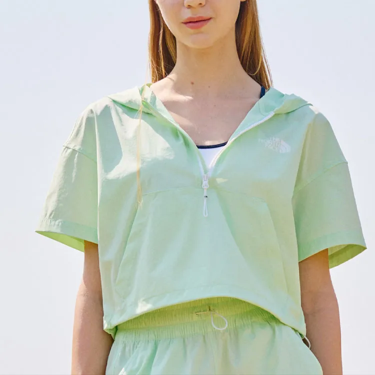 THE NORTH FACE W'S ICE RUN S/S HOOD ANORAK Jackets & Coats Women's Apple Green-2