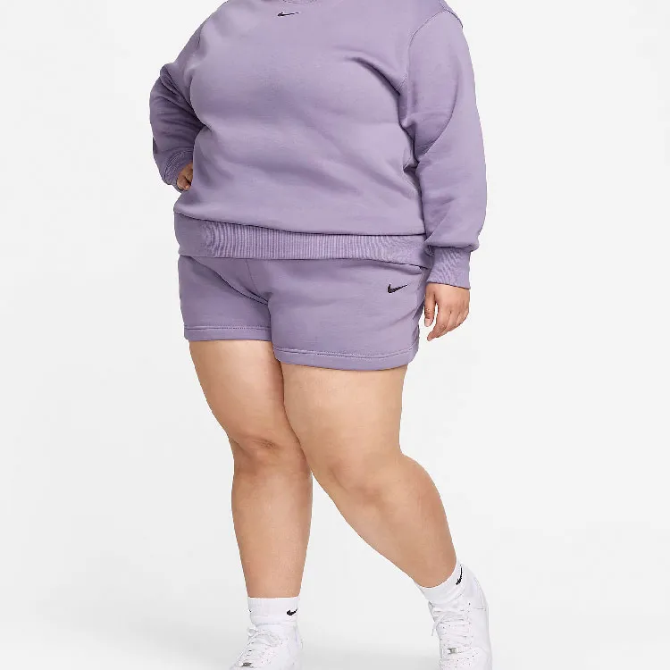 Nike Sportswear Women's High-Waisted Loose Shorts Casual Shorts Women's Purple-1