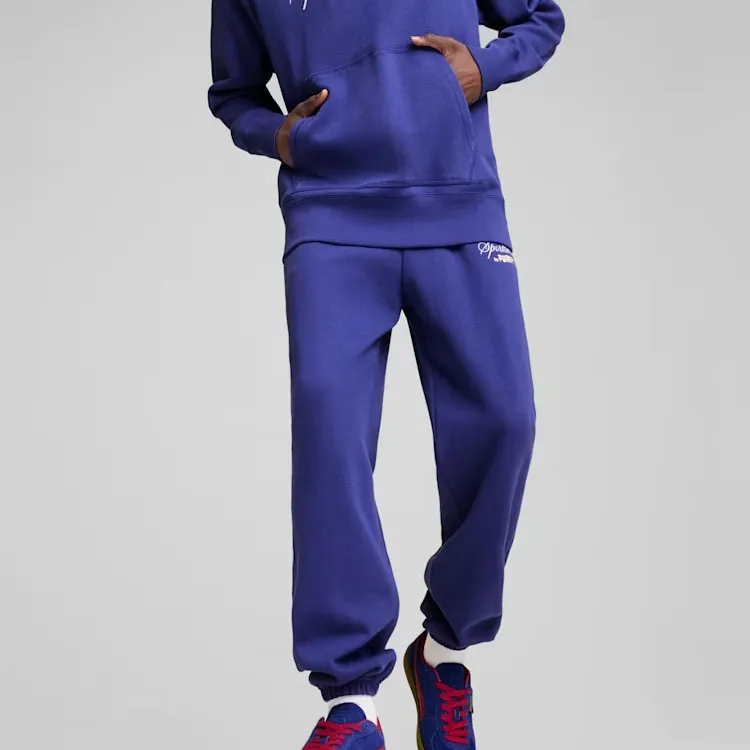 PUMA Knitted Sports Pants Men's Purple-4