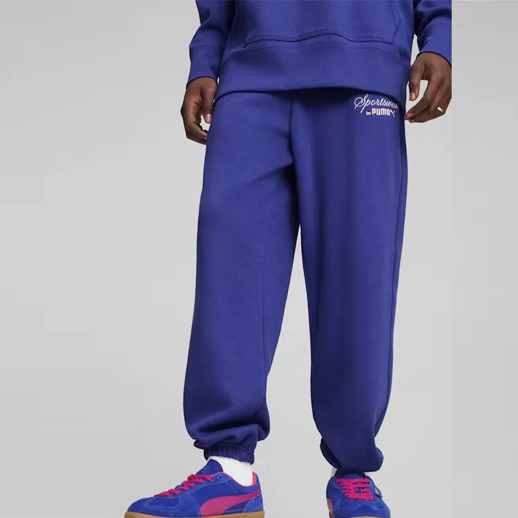 PUMA Knitted Sports Pants Men's Purple-2