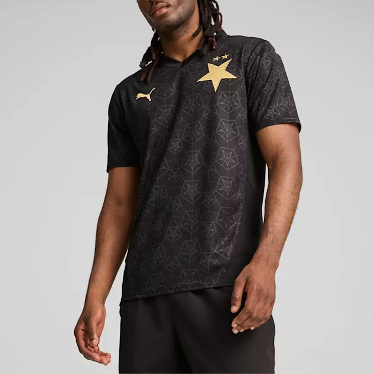 PUMA SK Slavia SS24 Away Jersey Men Retro Soccer Jerseys Men's Black-2
