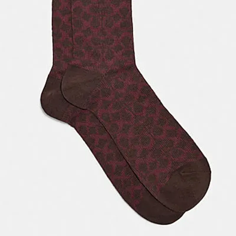 COACH Unisex Knee-high Socks-3