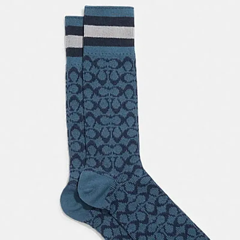 COACH Unisex Knee-high Socks-4