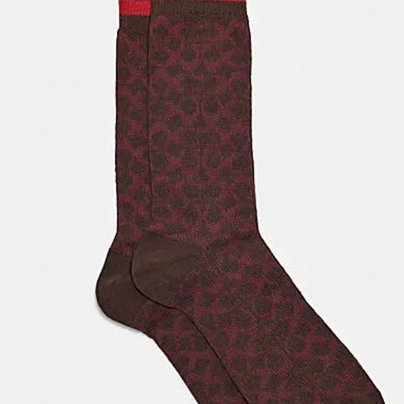 COACH Unisex Knee-high Socks-2