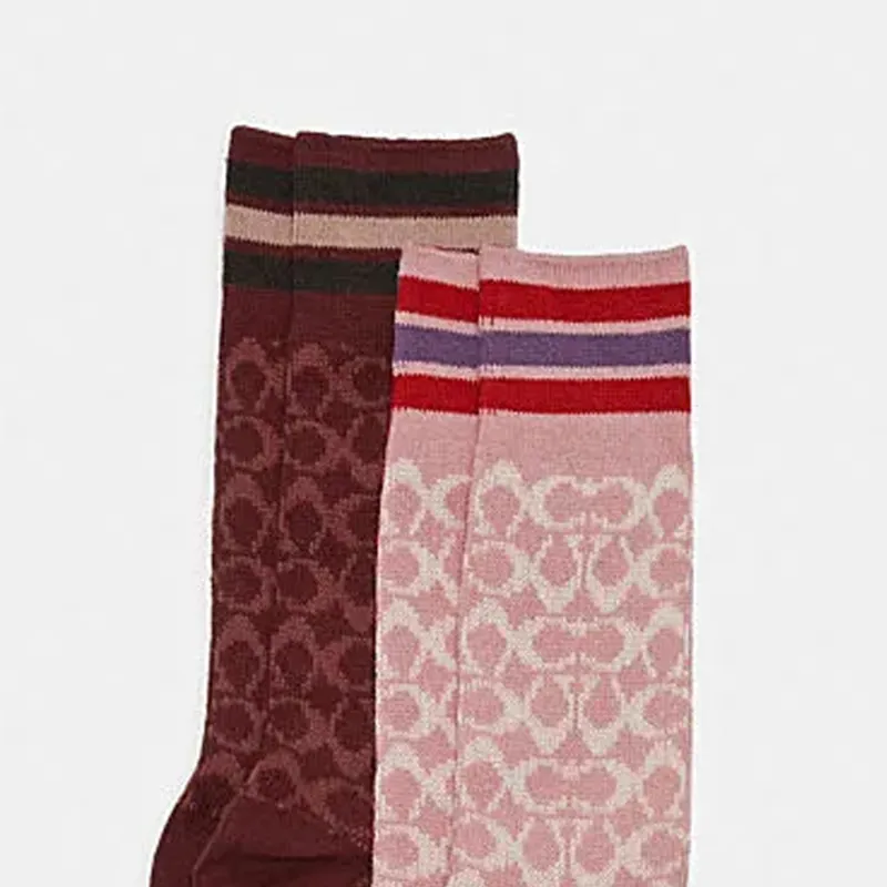 COACH Women's Knee-high Socks-2