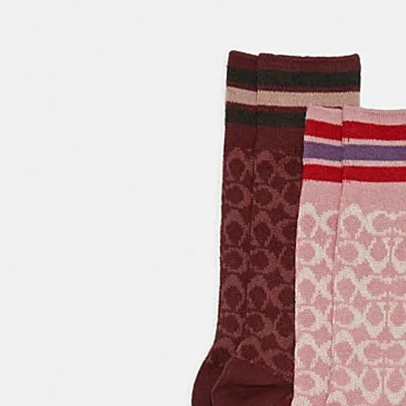 COACH Women's Knee-high Socks-5