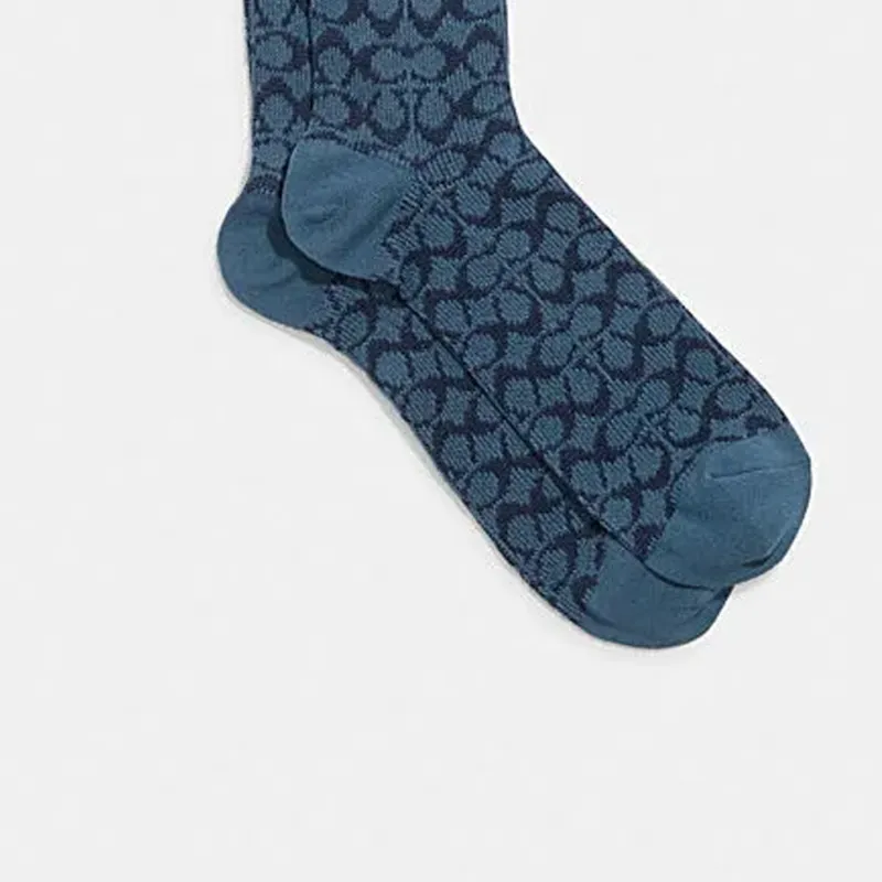 COACH Unisex Knee-high Socks-5
