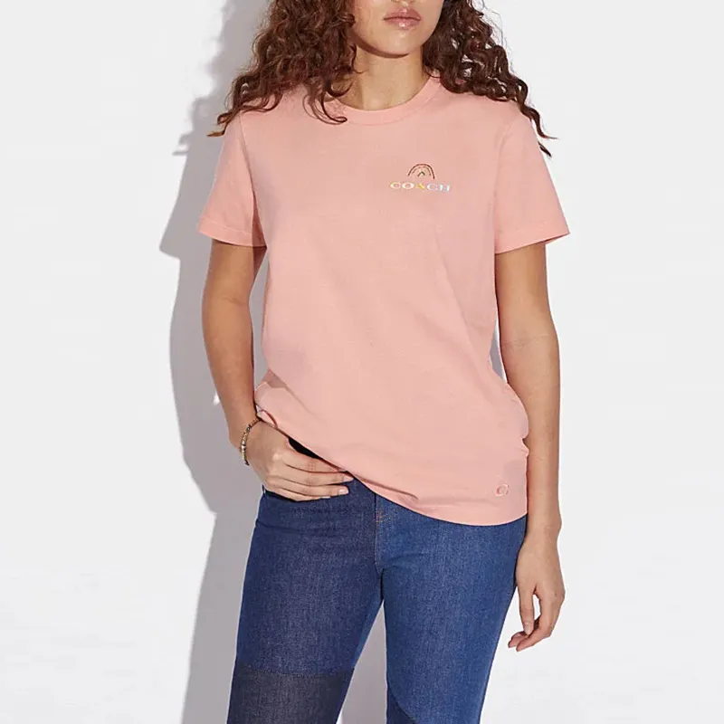 COACH T Shirts Women's Pink-2