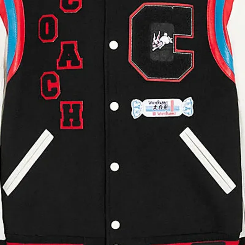 COACH x WHITE RABBIT Baseball Jacket Men's Black-4