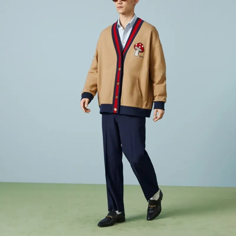 GUCCI Embroidered Jersey Cardigan-1