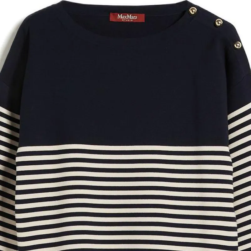 MaxMara Studio Sweaters Women's Marine Blue-3
