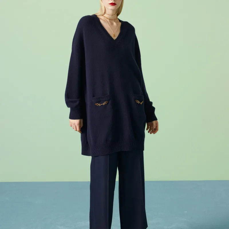 GUCCI Sweaters Women's Dark Blue-1