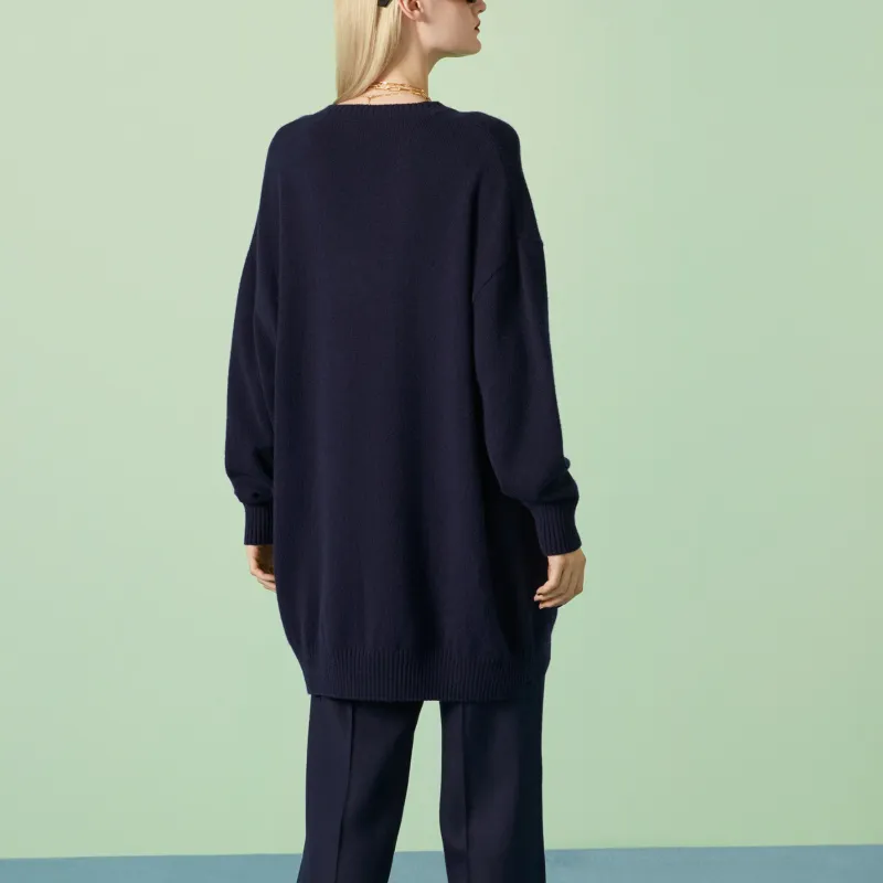 GUCCI Sweaters Women's Dark Blue-2