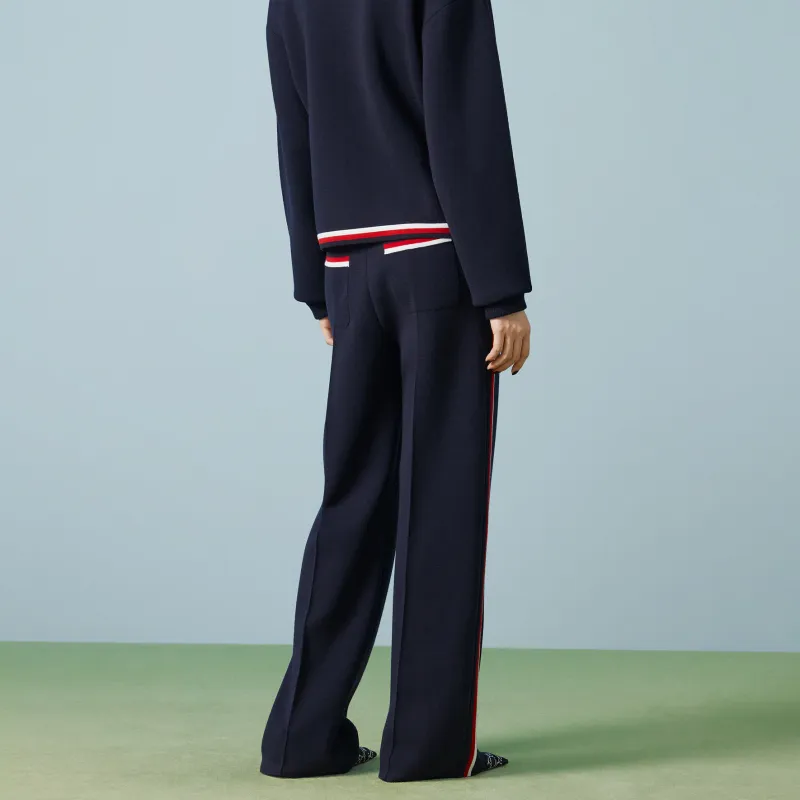 GUCCI Casual Pants Women's Dark Blue-2
