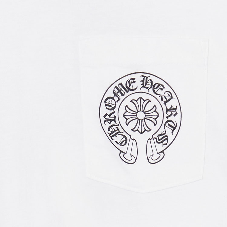 Chrome Hearts Horse Shoe Logo Pocket T-Shirt M - Cheap Rcj