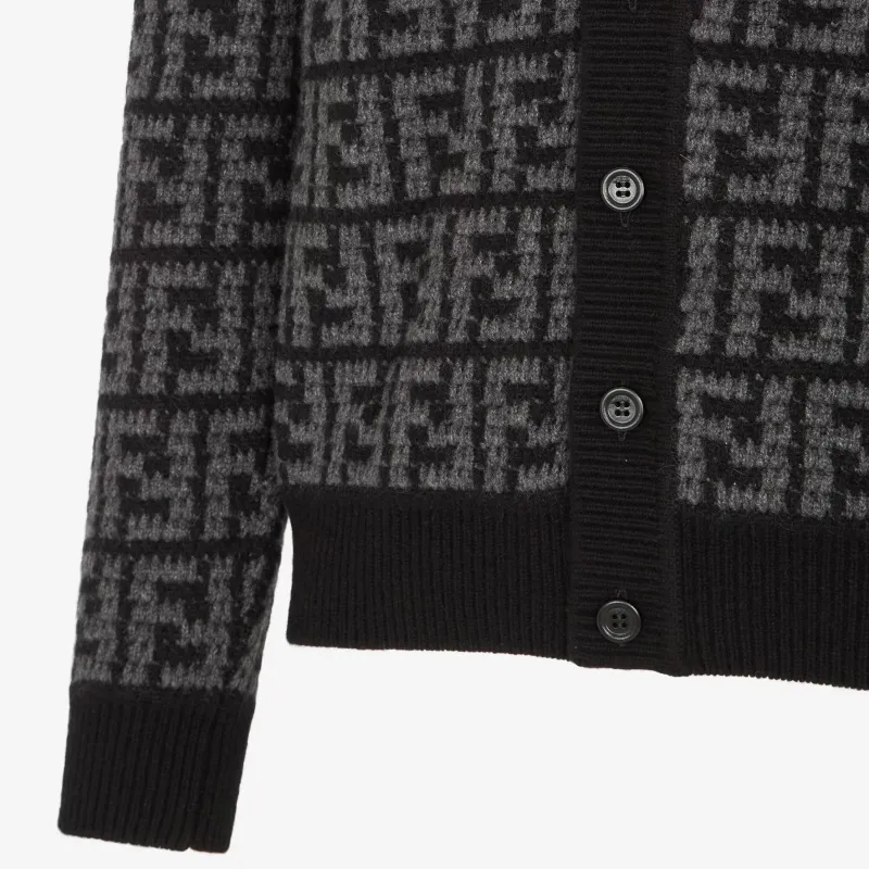 FENDI Monogrammed Button Up Cardigan-8
