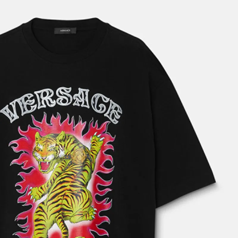 VERSACE SS23 T Shirt Men's Black-5