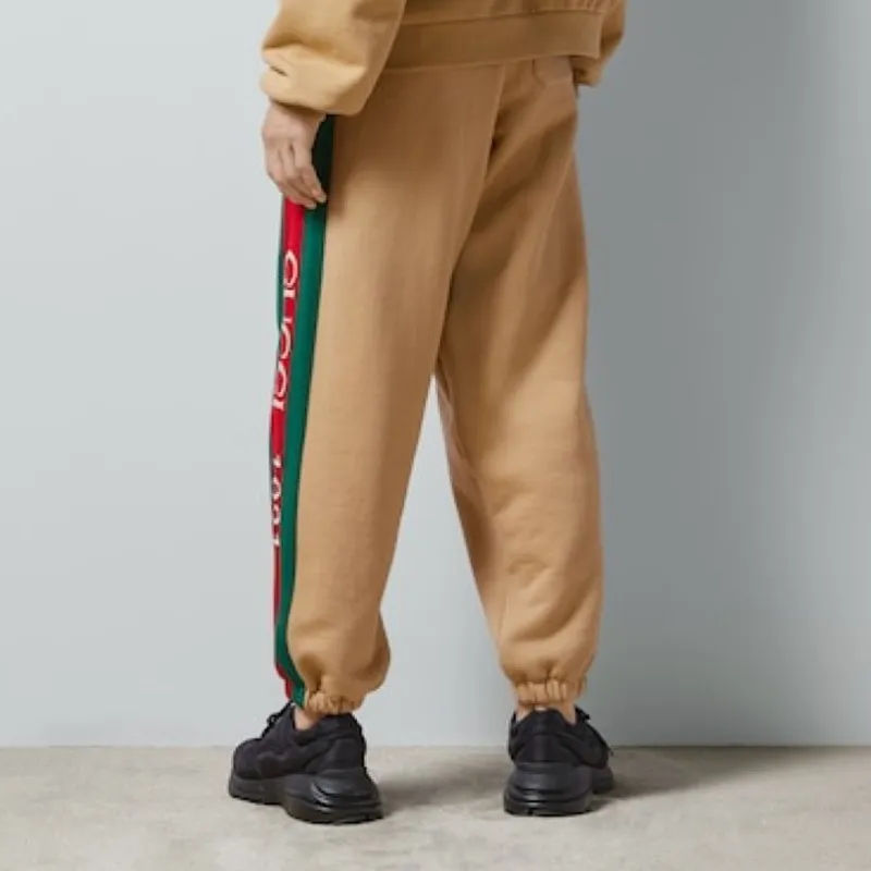 GUCCI Logo Embroidered Drawstring Track Pants-2