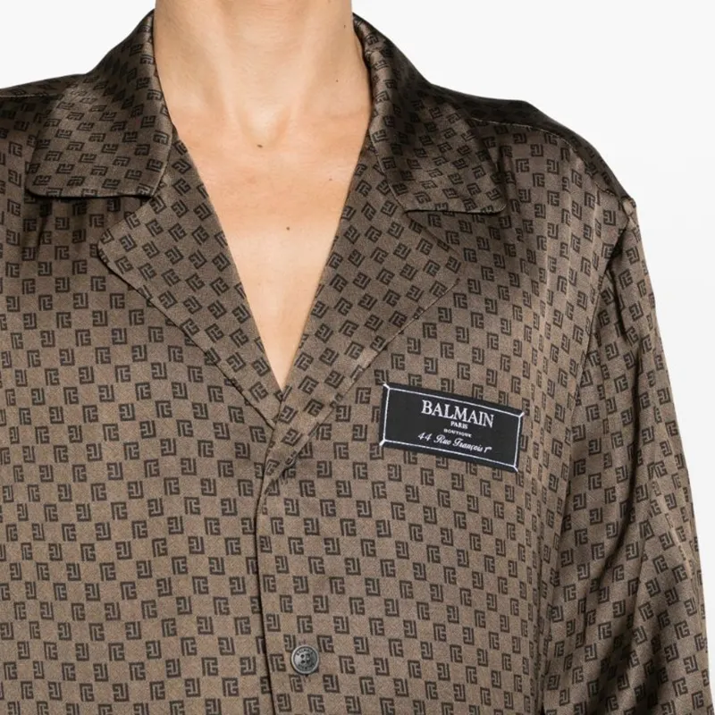 BALMAIN Shirts Men Umber-4
