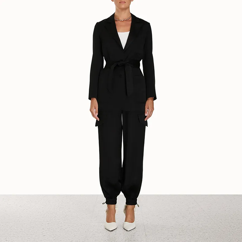 Zimmermann FW23 Cargo Pants Women's Black-1