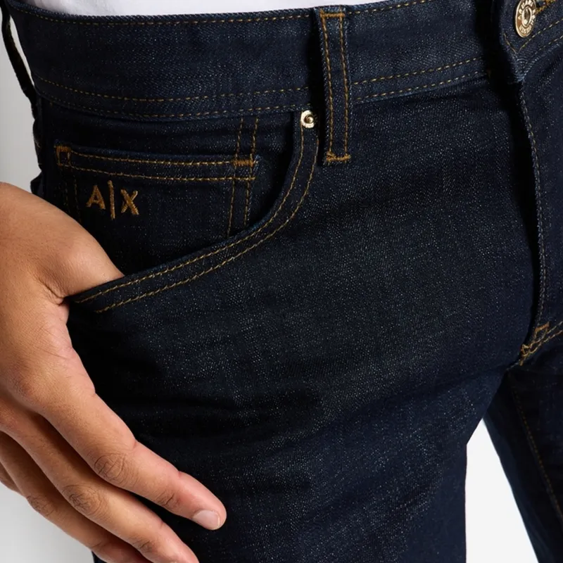 ARMANI EXCHANGE Logo patch Straight leg Jeans-4