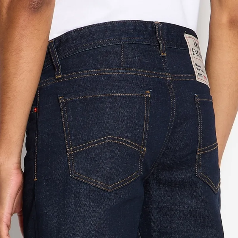 ARMANI EXCHANGE Logo patch Straight leg Jeans-5