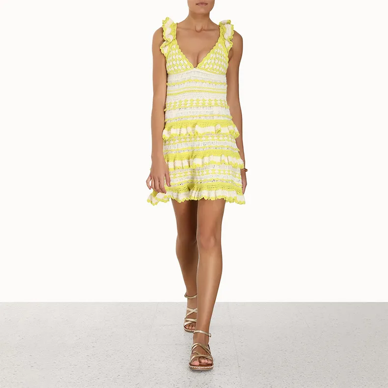 Zimmermann SS23 Sleeveless Dress Women's Lemon-1