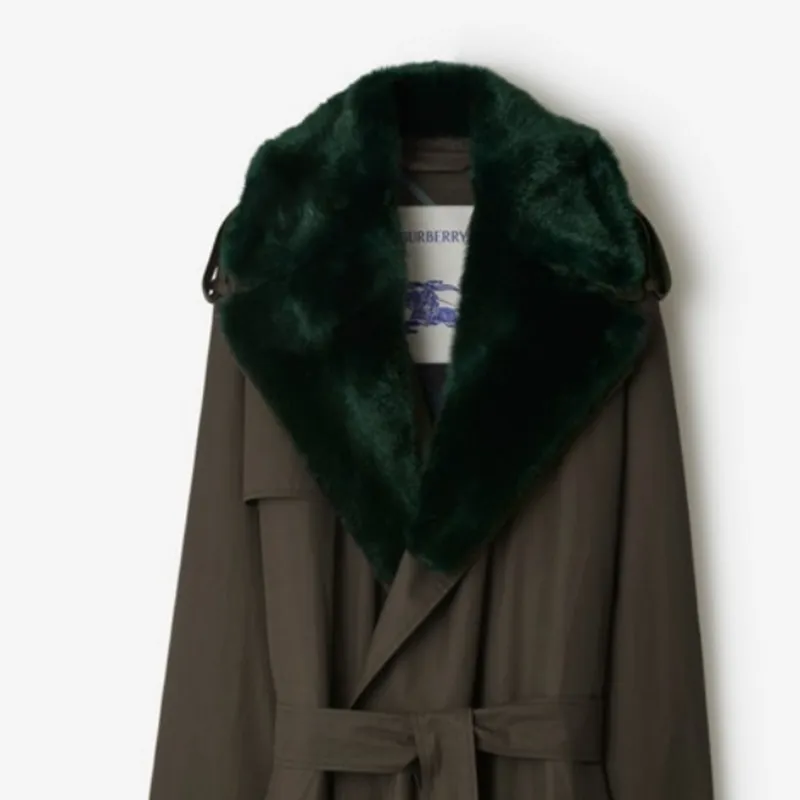 Burberry Kennington Long Trench Coat 'Otter'-4