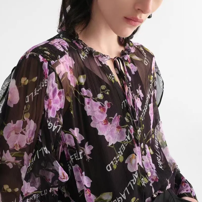 KARL LAGERFELD FW23 Shirt Women's Multicolor-3