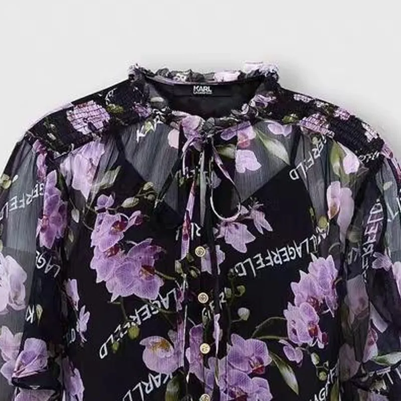 KARL LAGERFELD FW23 Shirt Women's Multicolor-4