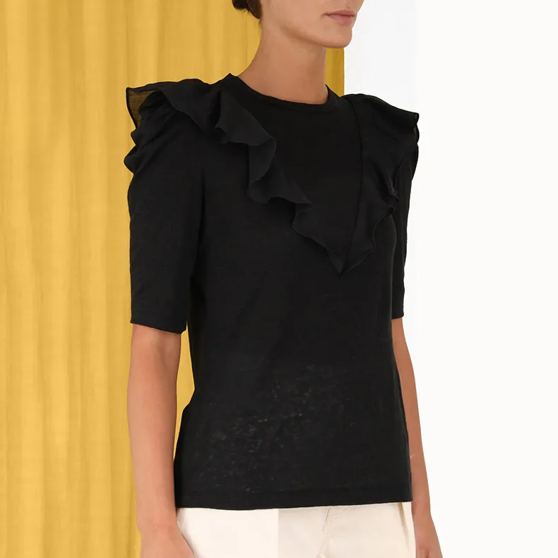Zimmermann FW23 T-Shirt Women's Black-4