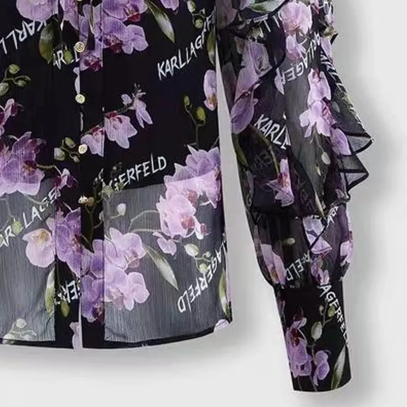 KARL LAGERFELD FW23 Shirt Women's Multicolor-5