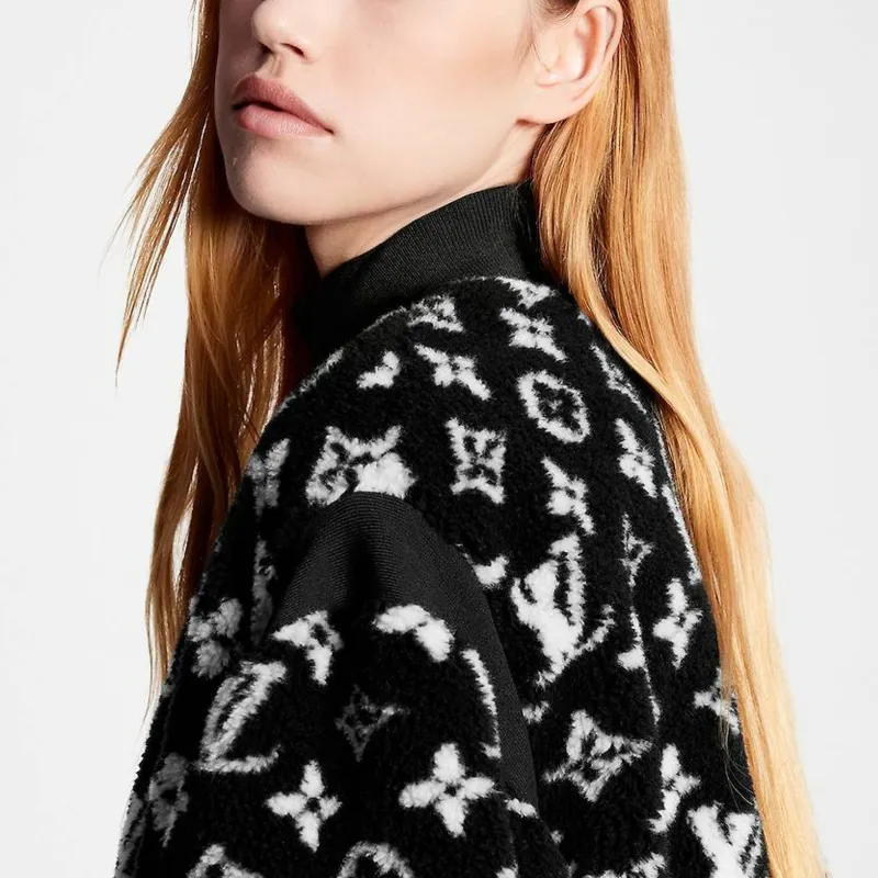 LOUIS VUITTON Oversized Monogram Teddy Bomber Jacket-4