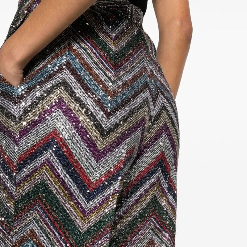 MISSONI Sequin embellished Flared Trousers-4