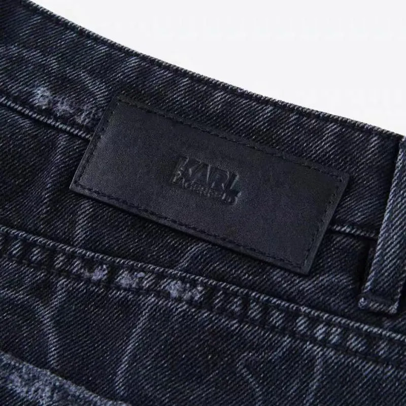 KARL LAGERFELD Denim Short Skirts Women's Black-3